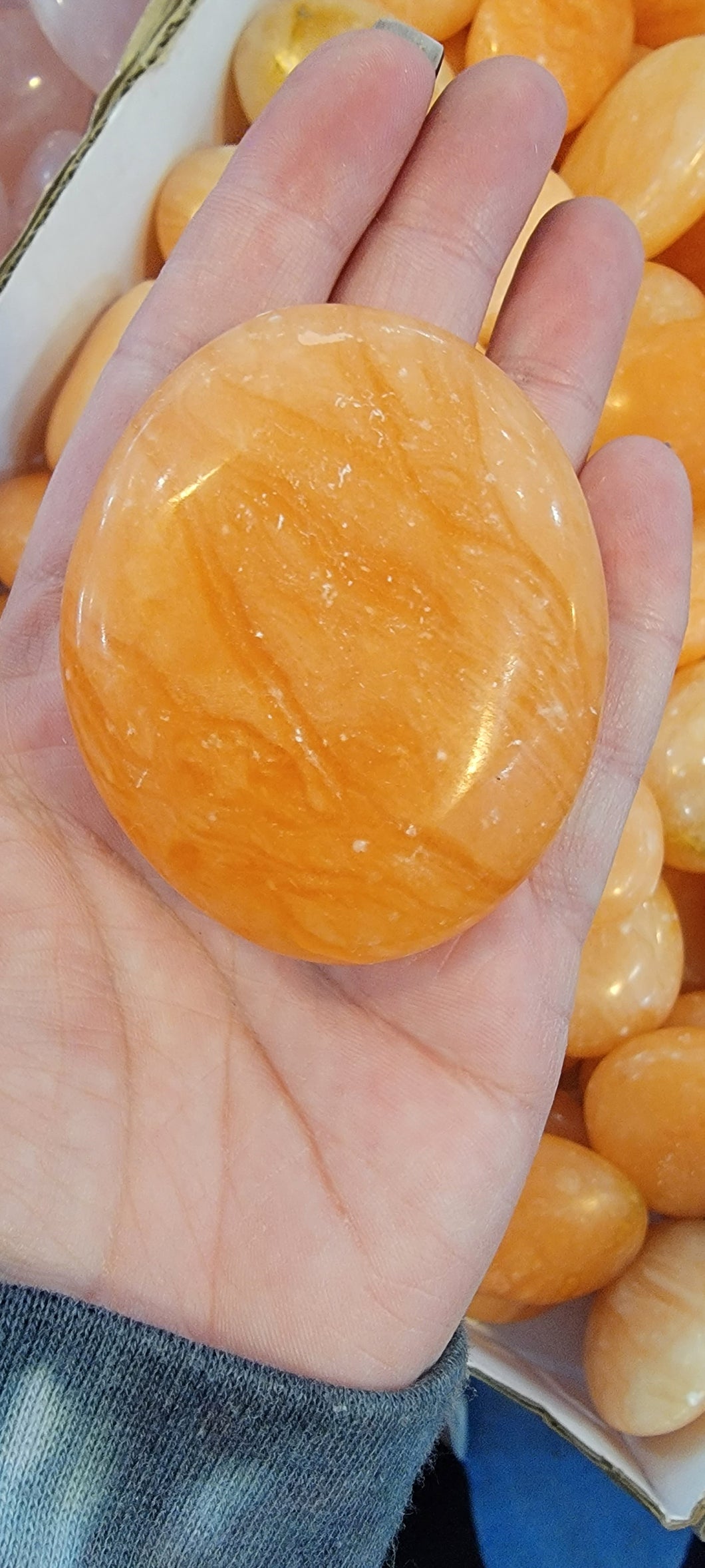 Orange Calcite Palmstone